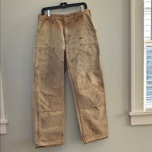 Vintage Carhartt Men's Tan Cargo Pants